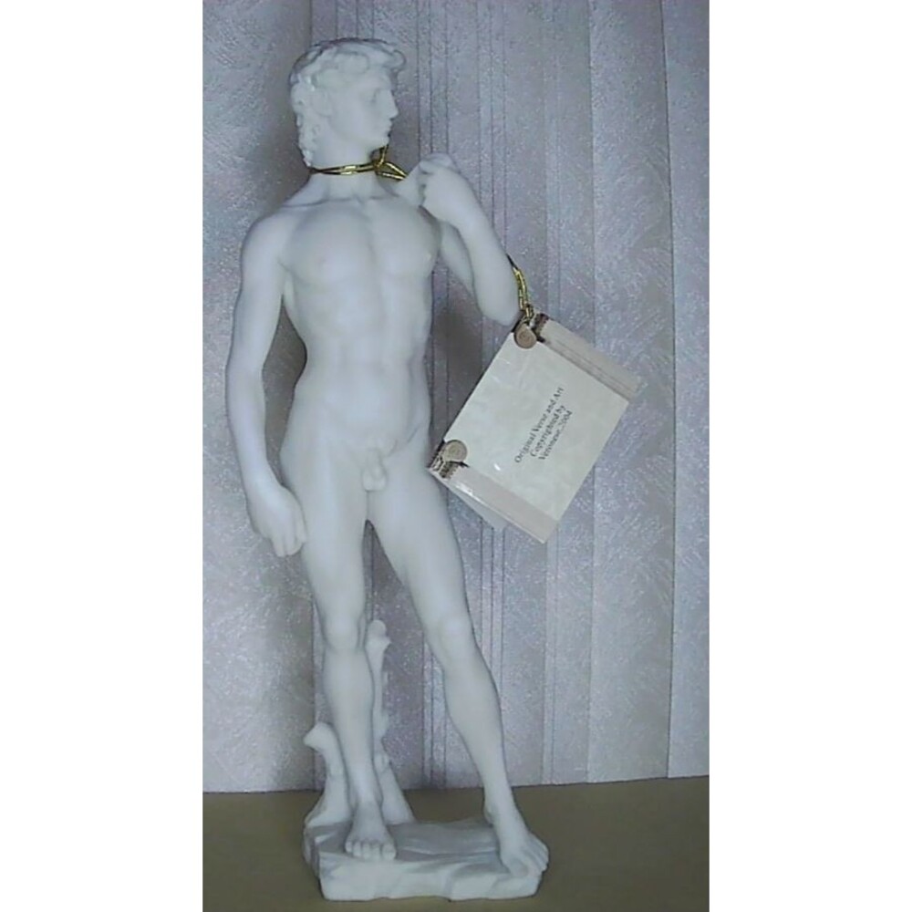 Veronese Design Nude King David Marble Like Statue 2004 12"